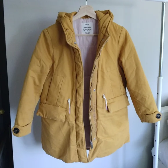 Zara top mustard coat